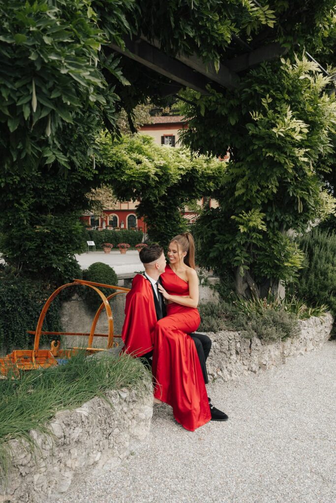 best locations for photo shoot Lake Como villa d'este engagement