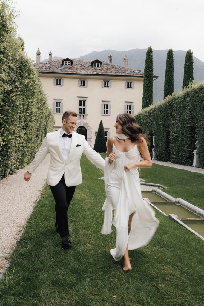 Lake Garda wedding photographer on film editorial cinematic documentary vintage