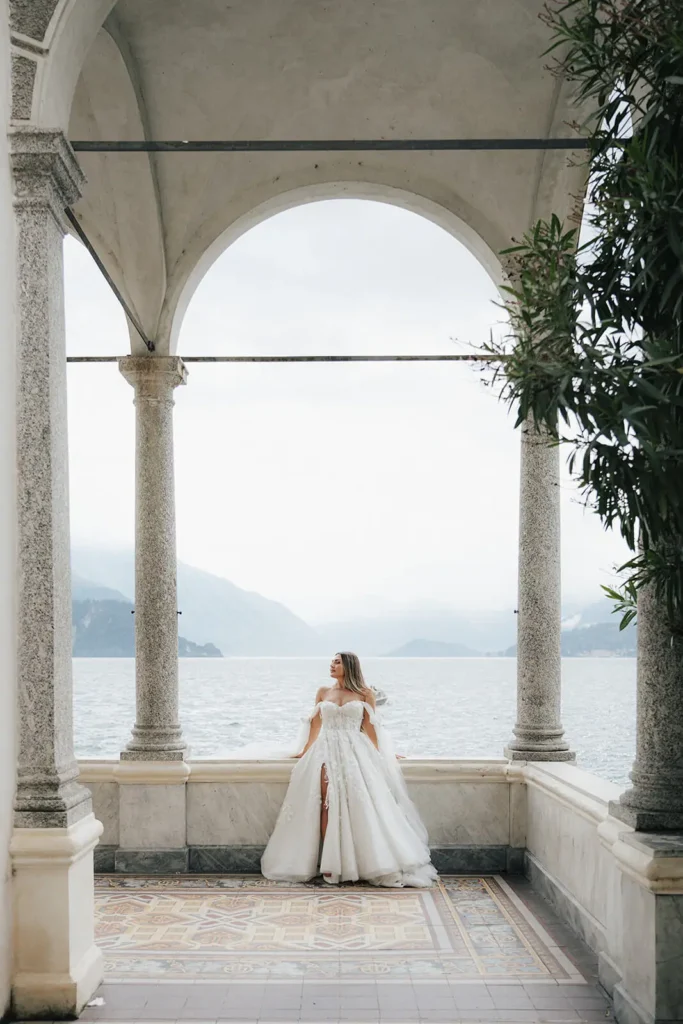 Wedding elopement photographer lake como villa monastero in varenna italy