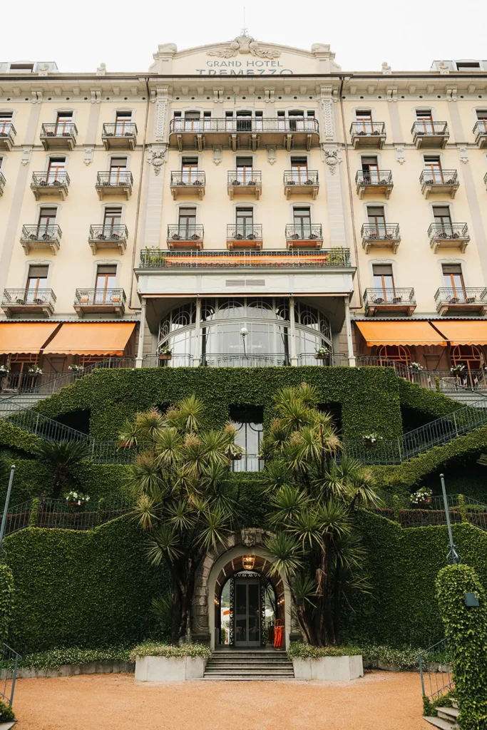 Grand hotel tremezzo wedding photographer lake como intimate cinematic editorial film photography super 8