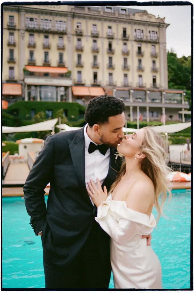 Grand hotel tremezzo wedding photographer lake como intimate cinematic editorial film photography super 8